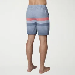 Free Country Seabreeze Stripe Mens 8" Striped Swim Trunks