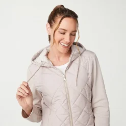 Free Country Womens Hooded Lightweight Quilted Jacket
