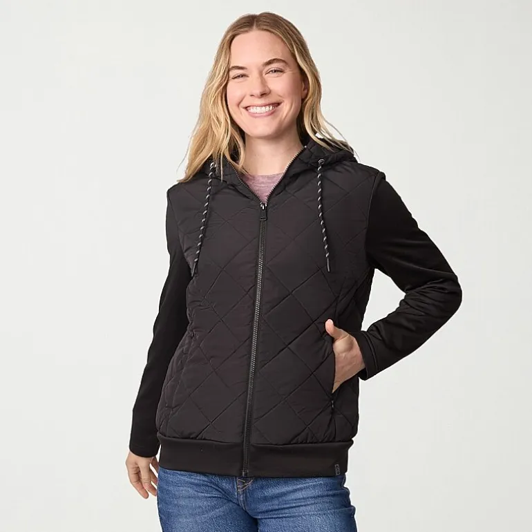 Free Country Womens Hooded Lightweight Quilted Jacket