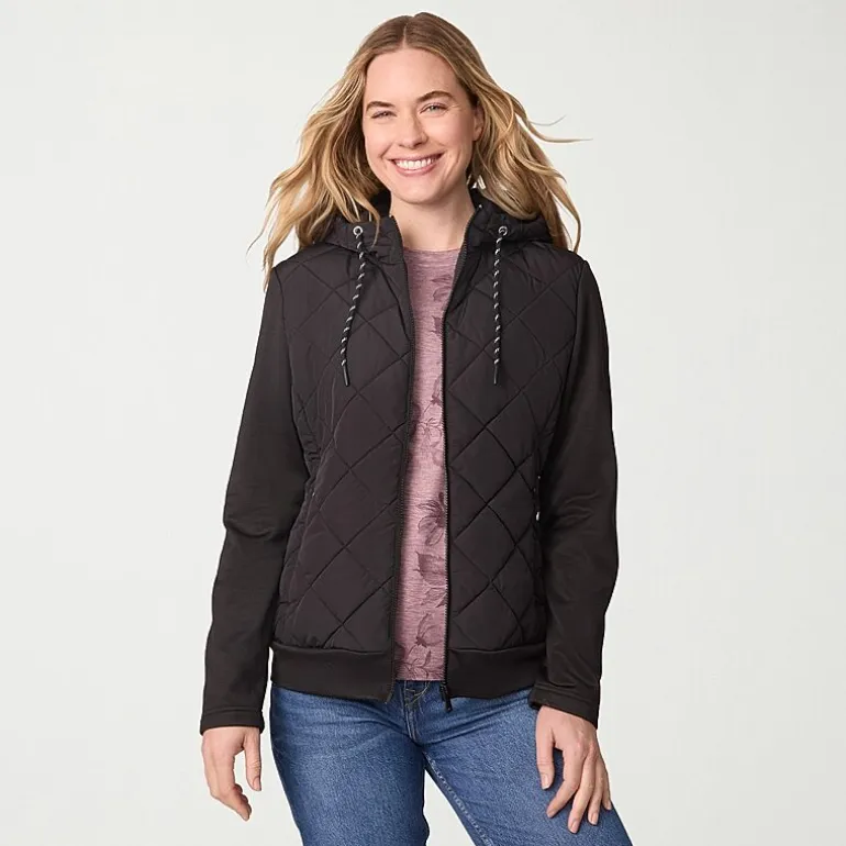 Free Country Womens Hooded Lightweight Quilted Jacket