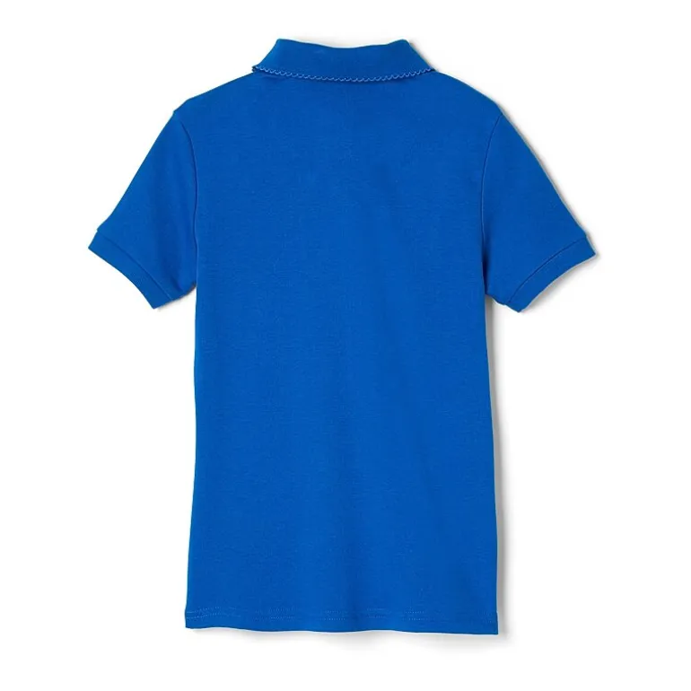 French Toast Big Kid Girls Short Sleeve Regular Fit Polo Shirt