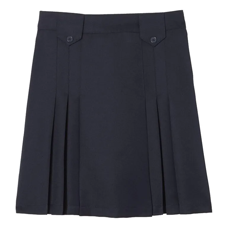 French Toast Front-Pleated Tab Skirt Little & Big Kid Girls Pleated Skirt