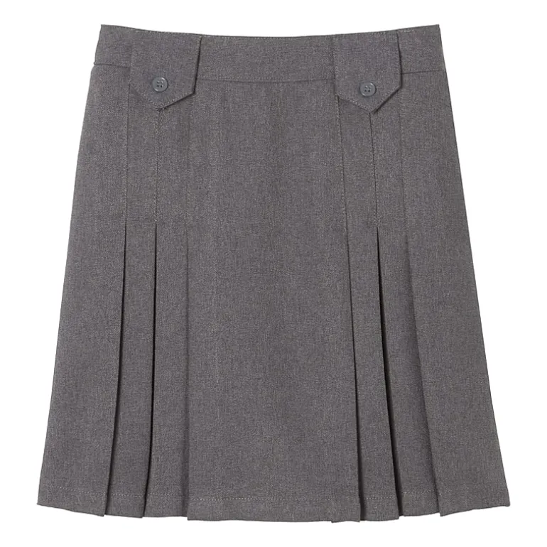 French Toast Front-Pleated Tab Skirt Little & Big Kid Girls Pleated Skirt