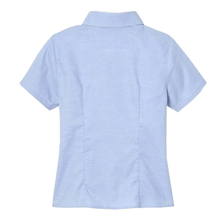 French Toast Little & Big Girls Short Sleeve Wrinkle Resistant Blouse