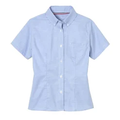 French Toast Little & Big Girls Short Sleeve Wrinkle Resistant Blouse