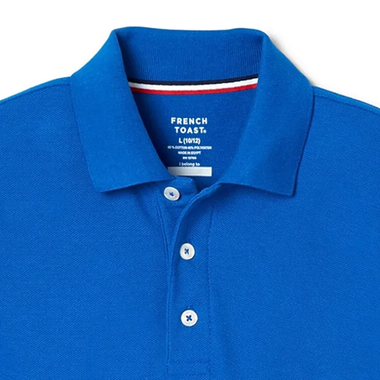 French Toast Little & Big Kid Boys Short Sleeve Boxy Fit Polo Shirt