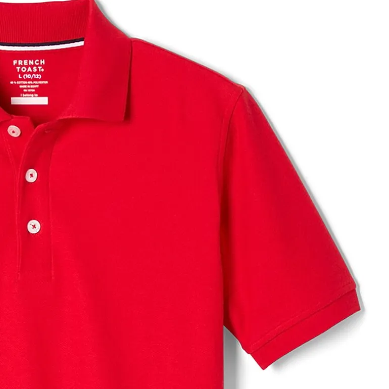 French Toast Little & Big Kid Boys Short Sleeve Boxy Fit Polo Shirt