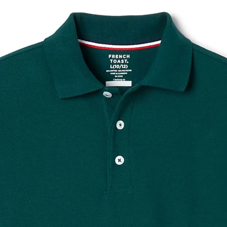 French Toast Little & Big Kid Boys Short Sleeve Boxy Fit Polo Shirt