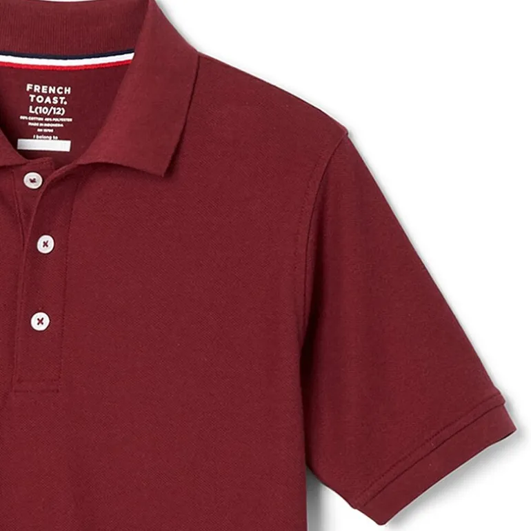 French Toast Little & Big Kid Boys Short Sleeve Boxy Fit Polo Shirt