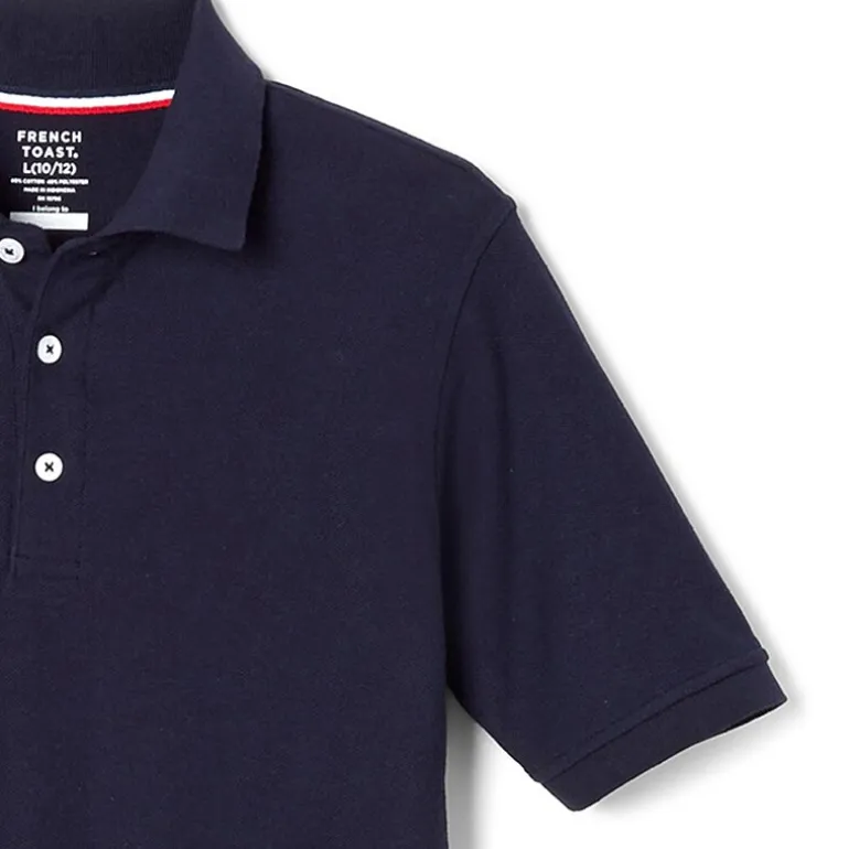 French Toast Little & Big Kid Boys Short Sleeve Boxy Fit Polo Shirt
