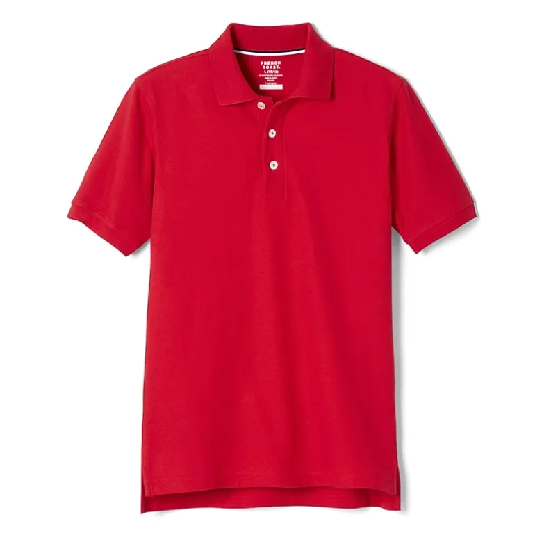 French Toast Little & Big Kid Boys Short Sleeve Boxy Fit Polo Shirt
