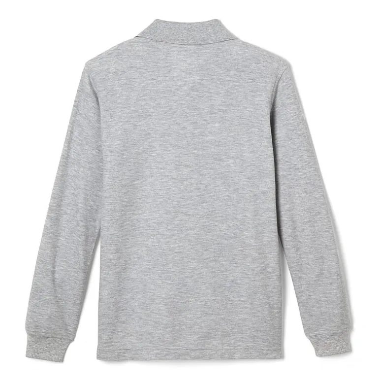 French Toast Little & Big Kid Boys Long Sleeve Boxy Fit Polo Shirt