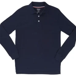French Toast Little & Big Kid Boys Long Sleeve Boxy Fit Polo Shirt