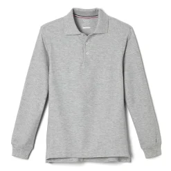 French Toast Little & Big Kid Boys Long Sleeve Boxy Fit Polo Shirt