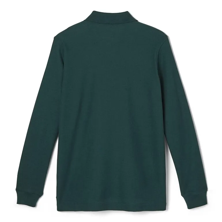 French Toast Little & Big Kid Boys Long Sleeve Boxy Fit Polo Shirt