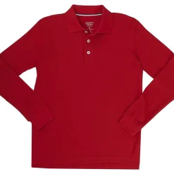 French Toast Little & Big Kid Boys Long Sleeve Boxy Fit Polo Shirt
