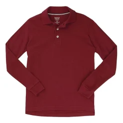 French Toast Little & Big Kid Boys Long Sleeve Boxy Fit Polo Shirt