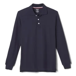 French Toast Little & Big Kid Boys Long Sleeve Boxy Fit Polo Shirt