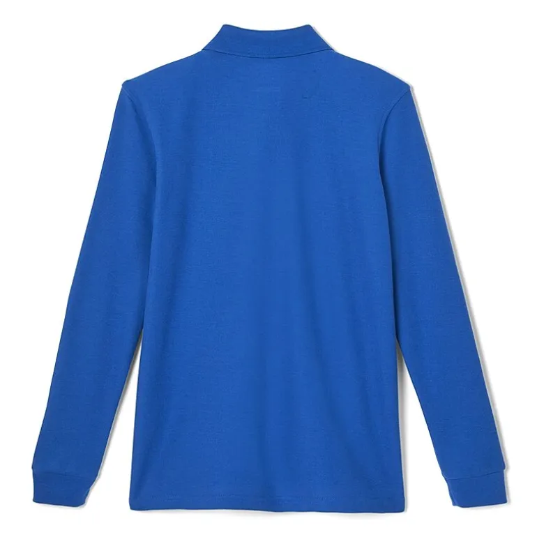 French Toast Little & Big Kid Boys Long Sleeve Boxy Fit Polo Shirt
