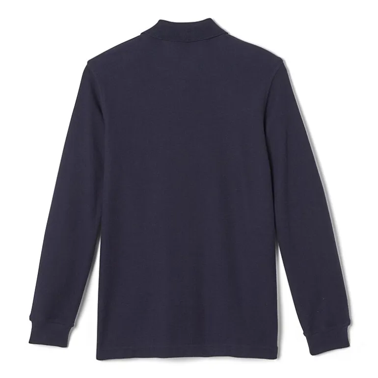 French Toast Little & Big Kid Boys Long Sleeve Boxy Fit Polo Shirt