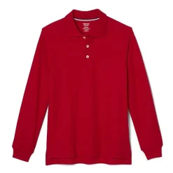 French Toast Little & Big Kid Boys Long Sleeve Boxy Fit Polo Shirt
