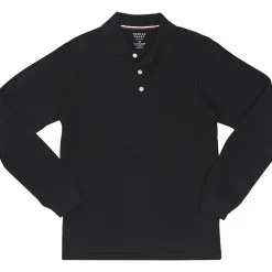 French Toast Little & Big Kid Boys Long Sleeve Boxy Fit Polo Shirt