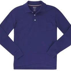 French Toast Little & Big Kid Boys Long Sleeve Boxy Fit Polo Shirt