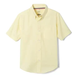 French Toast Little & Big Kid Boys Wrinkle Resistant Button Down Collar Short Sleeve Dress Shirt