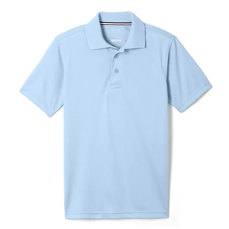 French Toast Little & Big Kid Boys Short Sleeve Regular Fit Moisture Wicking Polo Shirt