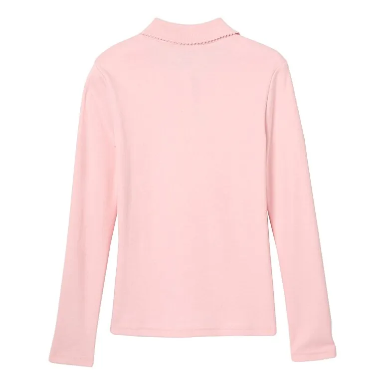 French Toast Little & Big Kid Girls Long Sleeve Regular Fit Polo Shirt