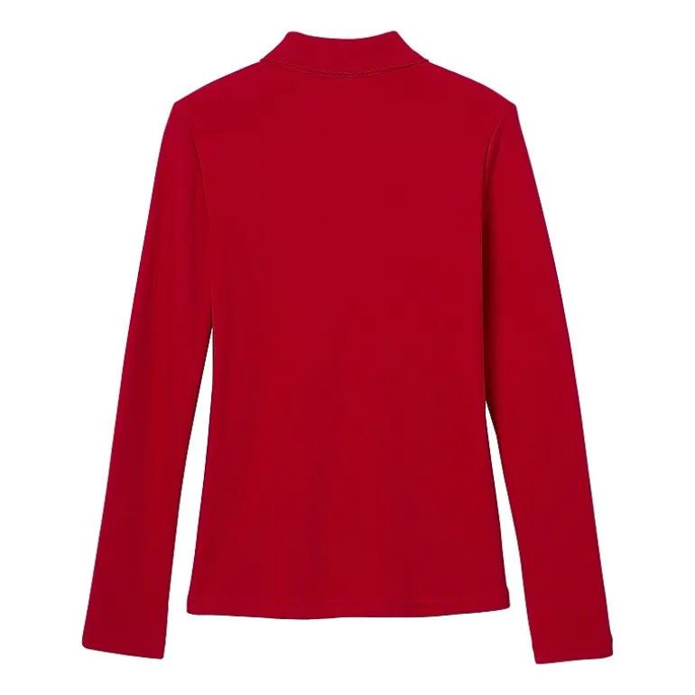 French Toast Little & Big Kid Girls Long Sleeve Regular Fit Polo Shirt