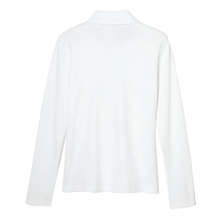 French Toast Little & Big Kid Girls Long Sleeve Regular Fit Polo Shirt
