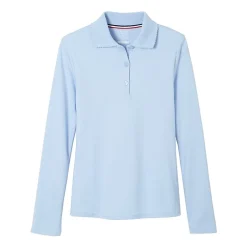 French Toast Little & Big Kid Girls Long Sleeve Regular Fit Polo Shirt