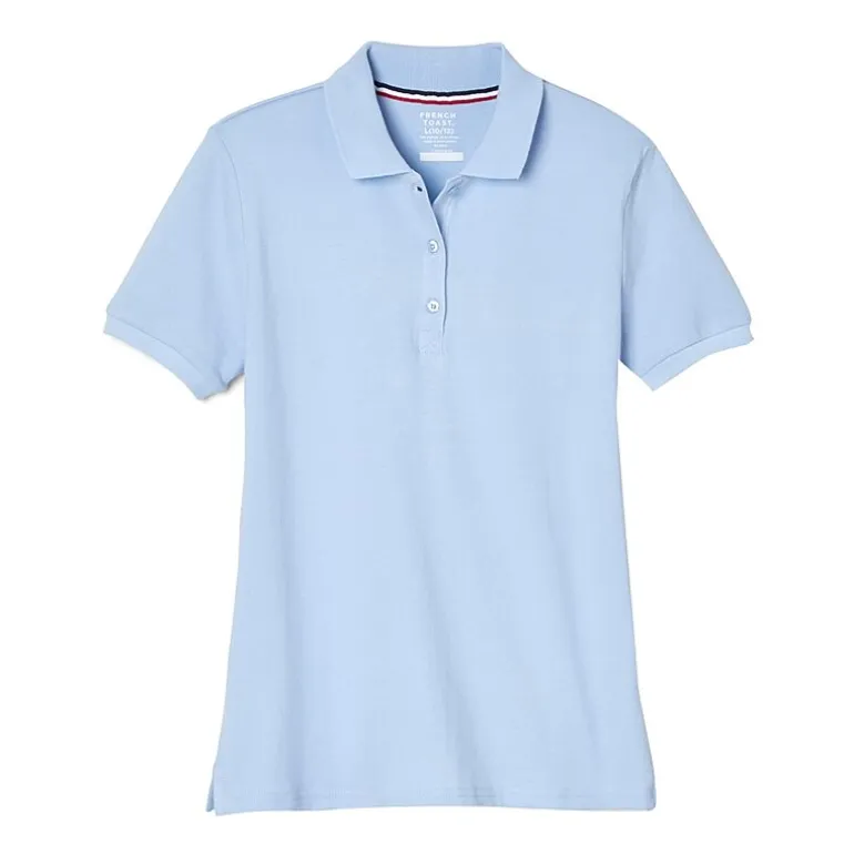 French Toast Little & Big Kid Girls Short Sleeve Regular Fit Polo Shirt