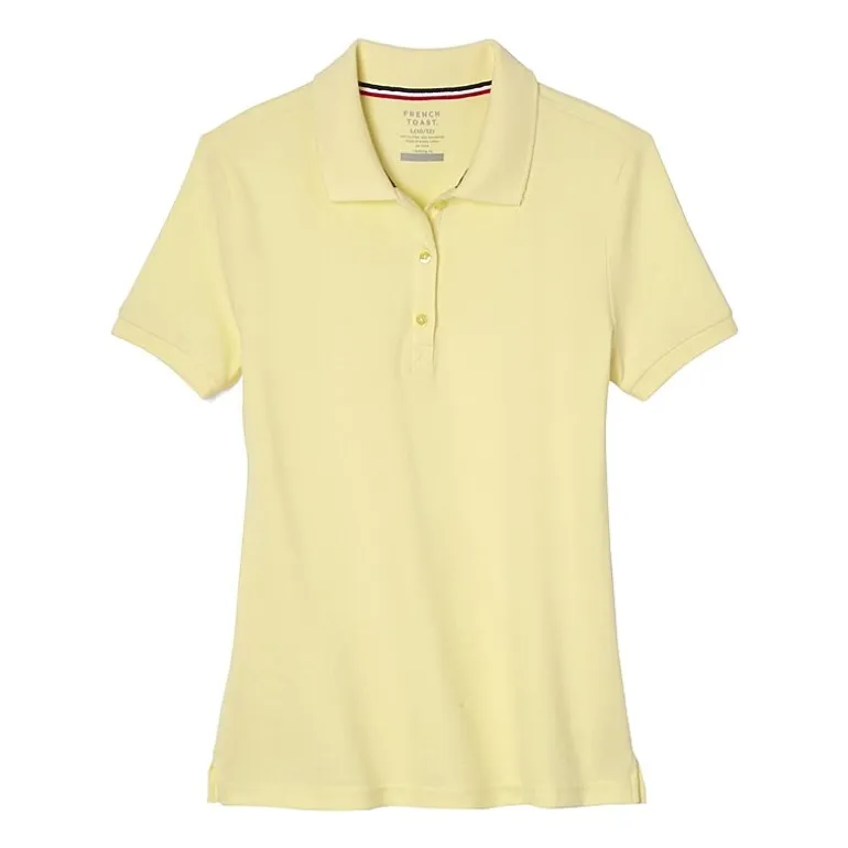 French Toast Little & Big Kid Girls Short Sleeve Regular Fit Polo Shirt
