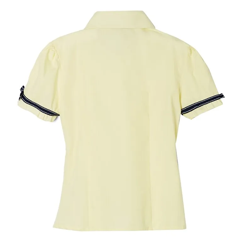 French Toast Little & Big Kid Girls Short Sleeve Embellished Blouse