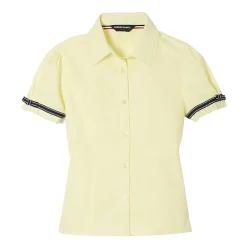 French Toast Little & Big Kid Girls Short Sleeve Embellished Blouse