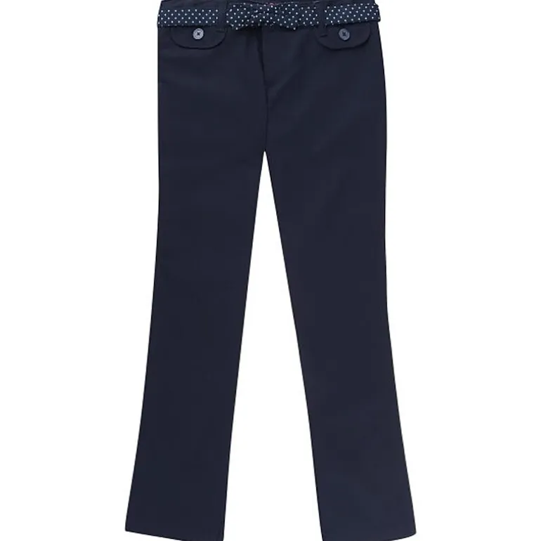 French Toast Little & Big Kid Girls Bootcut Mid Rise Straight Fit Flat Front Pant