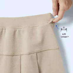 French Toast Little & Big Kid Girls Stretch Fabric Sensory Friendly High Rise Scooter Skirt
