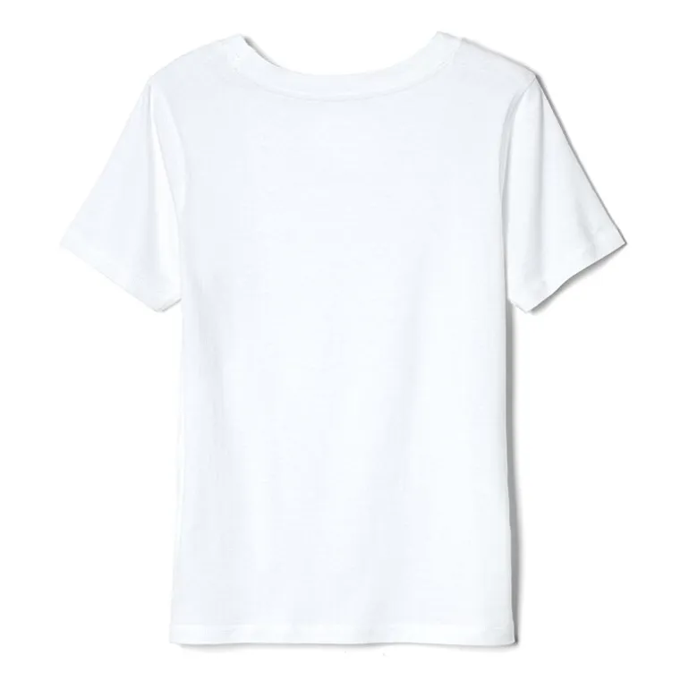 French Toast Little & Big Kid Unisex Easy-on + Easy-off Sensory Friendly Crew Neck Short Sleeve Adaptive T-Shirt