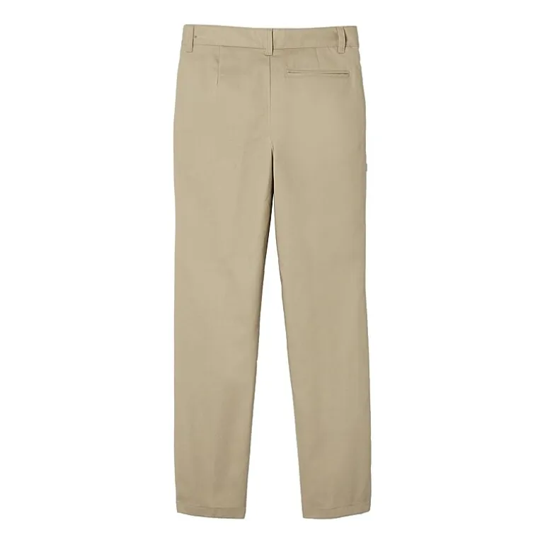 French Toast Relaxed Fit Twill Pant Little Boys Straight Relaxed Fit Pleated Pant