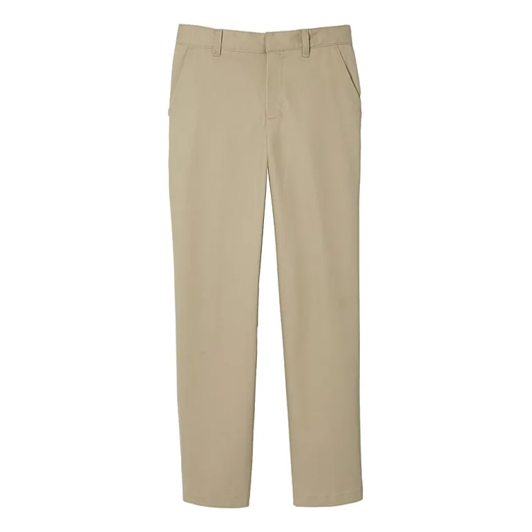 French Toast Relaxed Fit Twill Pant Little Boys Straight Relaxed Fit Pleated Pant