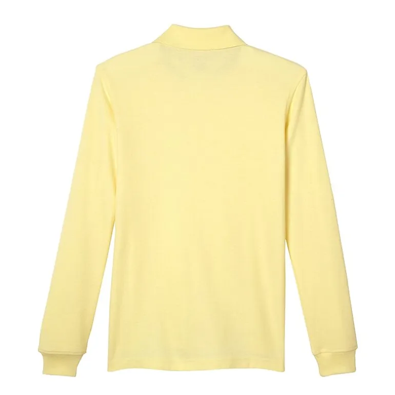 French Toast Toddler Boys Long Sleeve Boxy Fit Polo Shirt