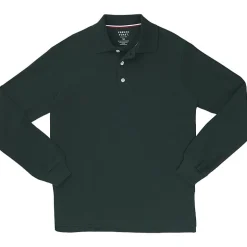 French Toast Toddler Boys Long Sleeve Boxy Fit Polo Shirt