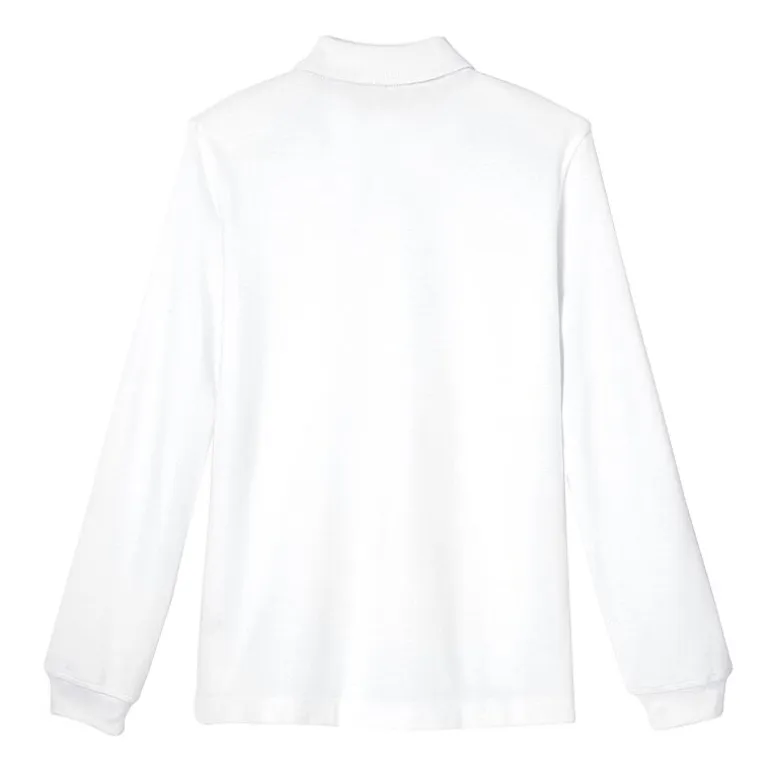 French Toast Toddler Boys Long Sleeve Boxy Fit Polo Shirt