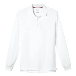 French Toast Toddler Boys Long Sleeve Boxy Fit Polo Shirt