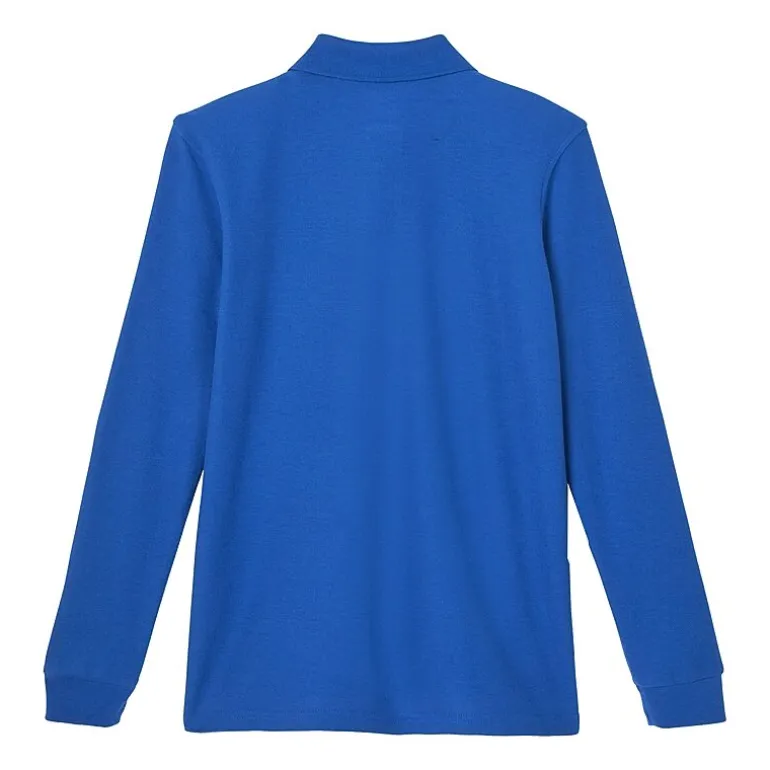 French Toast Toddler Boys Long Sleeve Boxy Fit Polo Shirt