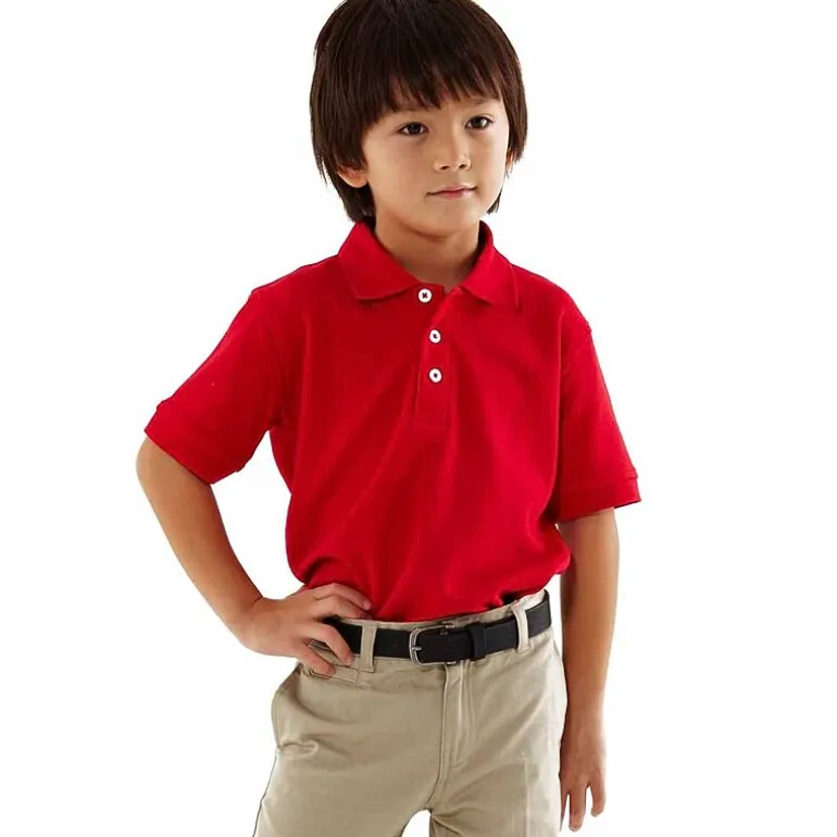 French Toast Toddler Boys Short Sleeve Boxy Fit Polo Shirt