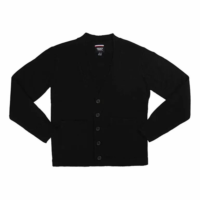 French Toast Toddler Boys V Neck Long Sleeve Button Cardigan