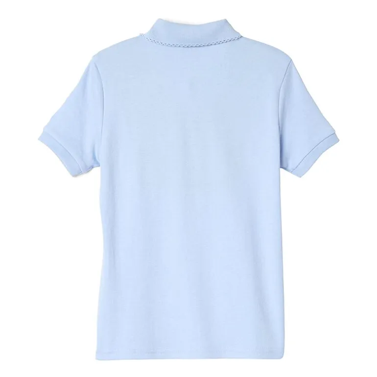 French Toast Toddler Girls Short Sleeve Regular Fit Polo Shirt